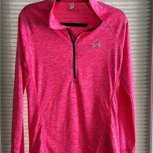 Under Armour Women's Vibrant Pink Half-Zip Sweatshirt